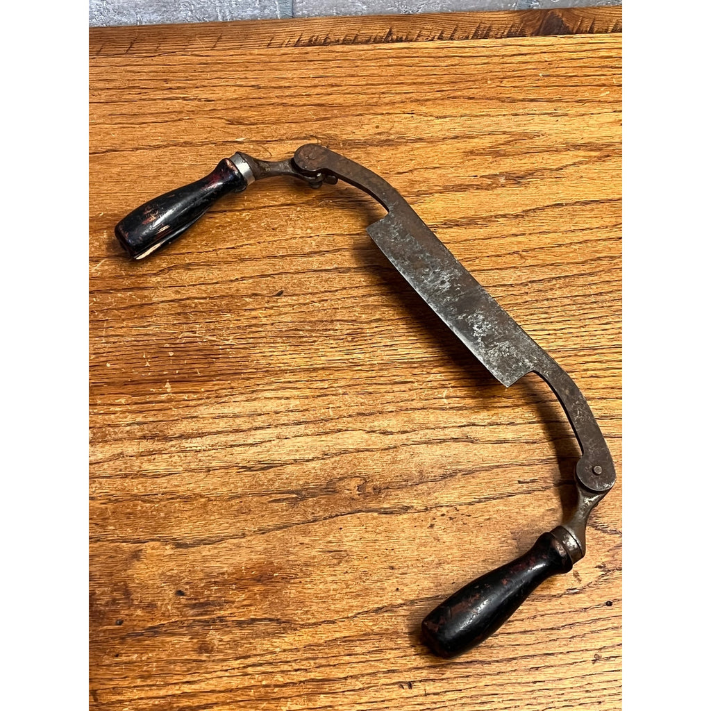 Vintage Shapleigh Hardware Diamond Edge Draw Knife 6" Edge Folding Handles