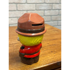 Vintage 1960's Canadian Mountie Hand-Painted Ceramic Bank Giftcraft of Taiwan Circa 1965 RCMP
