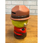 Vintage 1960's Canadian Mountie Hand-Painted Ceramic Bank Giftcraft of Taiwan Circa 1965 RCMP
