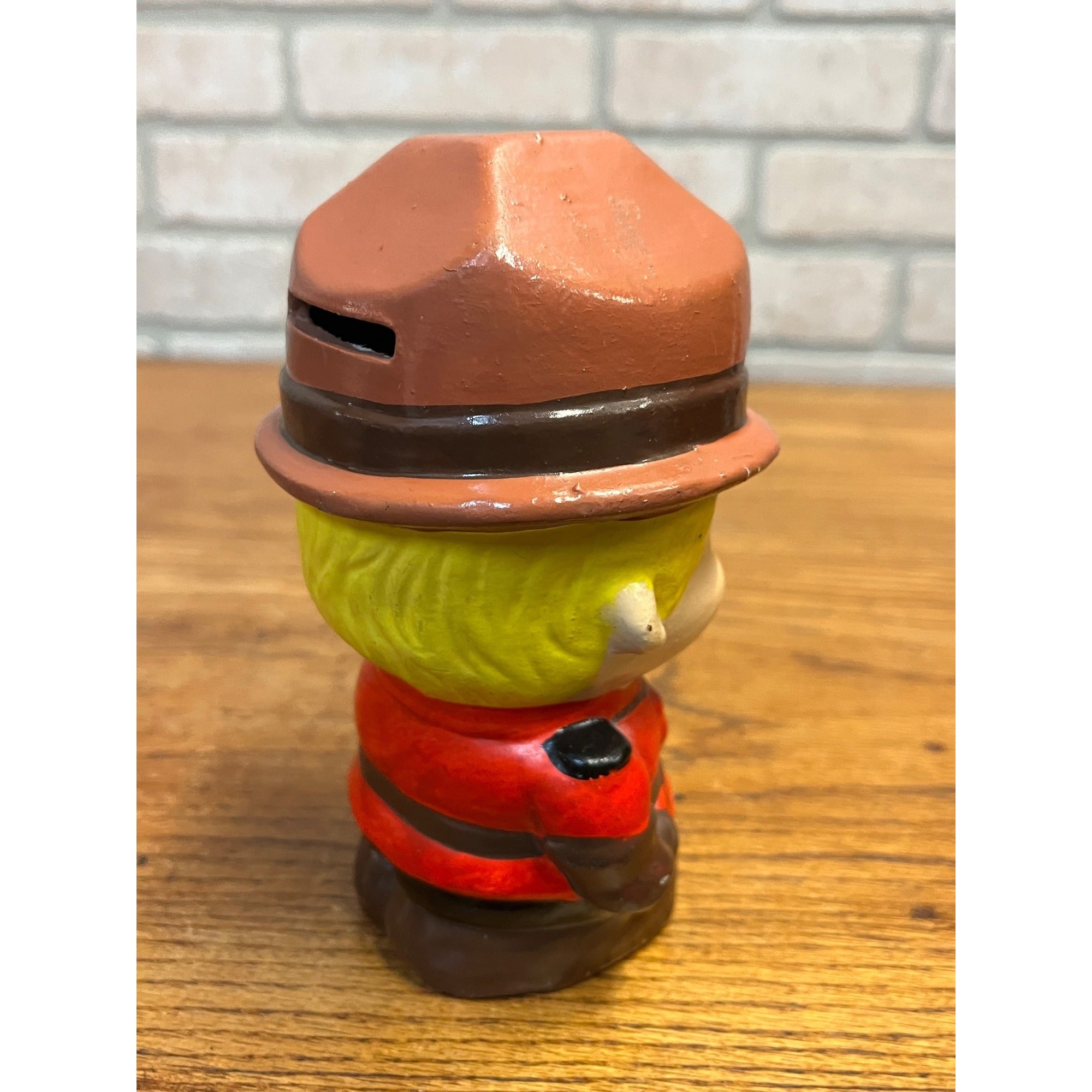 Vintage 1960's Canadian Mountie Hand-Painted Ceramic Bank Giftcraft of Taiwan Circa 1965 RCMP