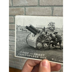 Vintage WW1 Camp Grant Postcard WWI US Army Camouflage Gun 1917