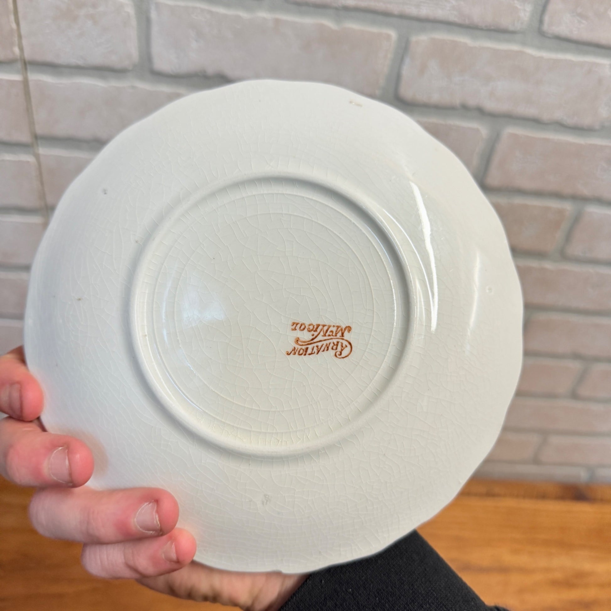 Vintage Advertising Calendar Plate 1912 Roses Happy New Year C. Sandstedt Illinois?