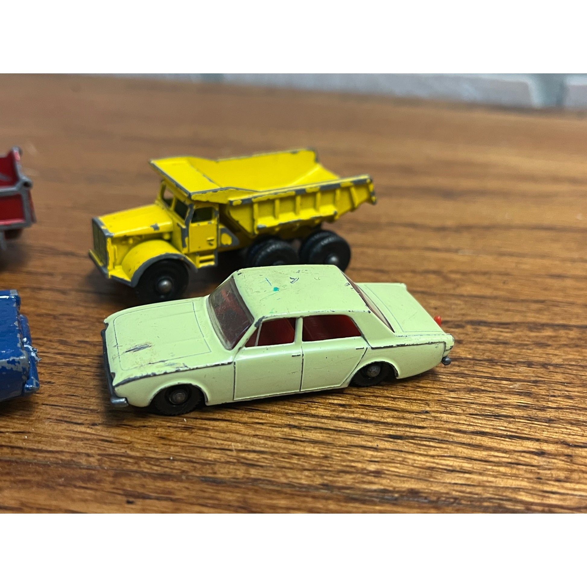Vintage Lot (4) Lesney Matchbox Cars Vehicles No. 55 Ford Galaxie, Corsair, Truck +