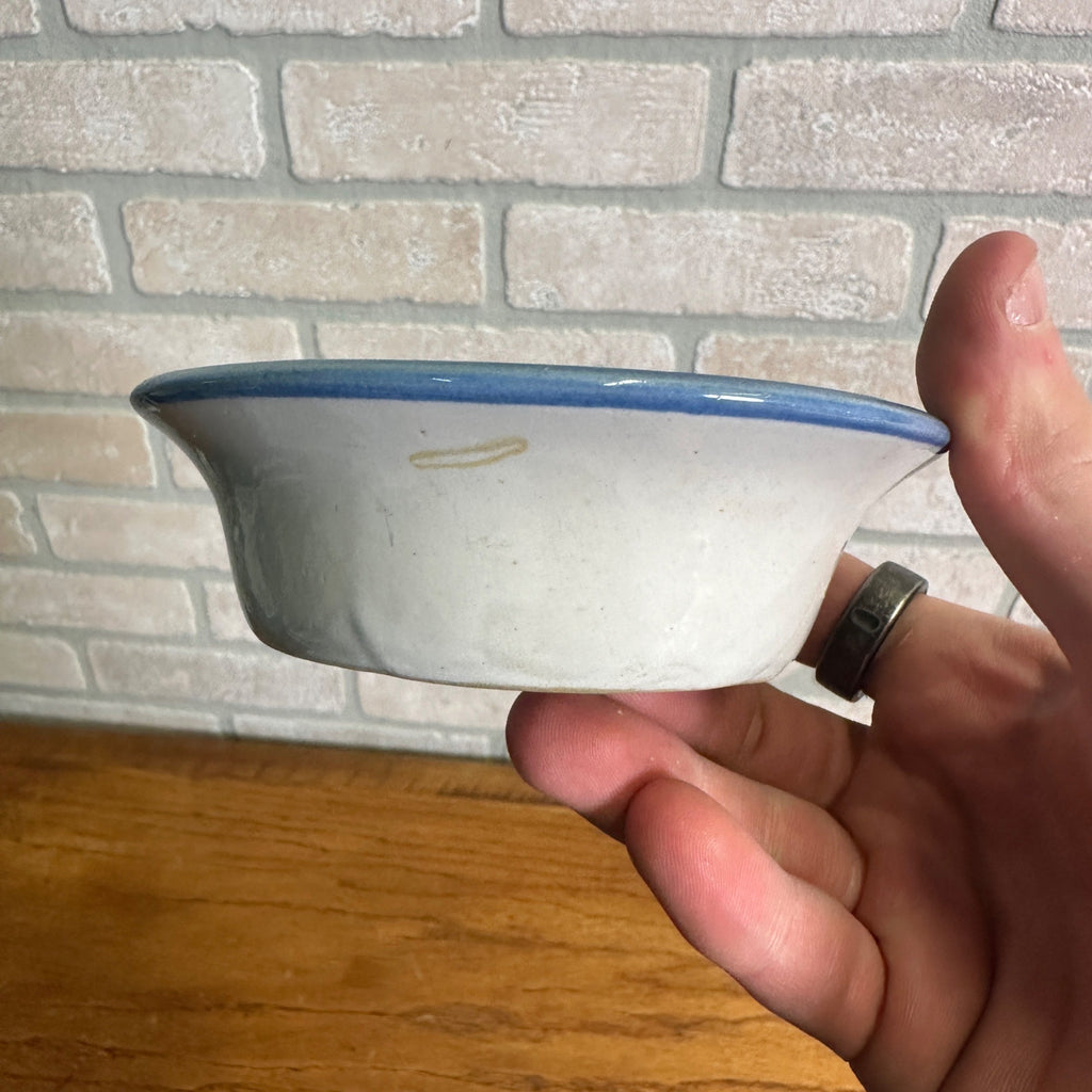 Vintage M.A. Hadley Art Pottery Small Bowl Dish 4-1/2" Stoneware Girl