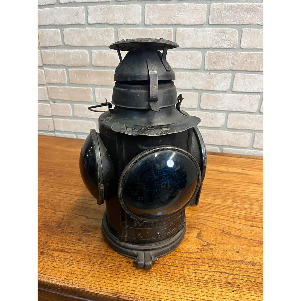 Original Handlan Signal Lantern CM&SP Chicago Milwaukee & St. Paul 4-Way Switch