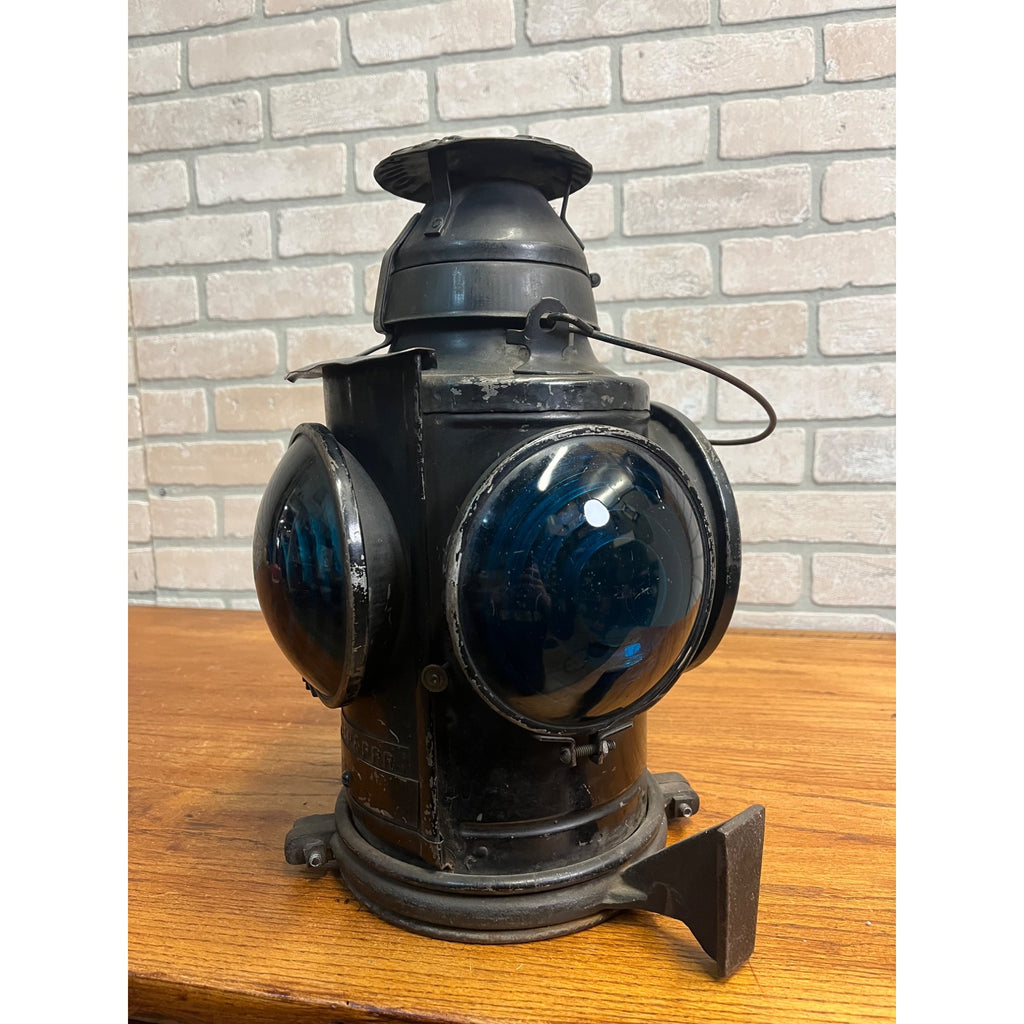 Original Handlan Signal Lantern CM&SP Chicago Milwaukee & St. Paul 4-Way Switch