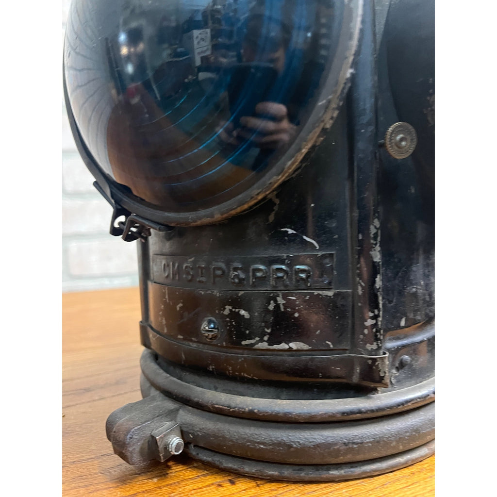 Original Handlan Signal Lantern CM&SP Chicago Milwaukee & St. Paul 4-Way Switch
