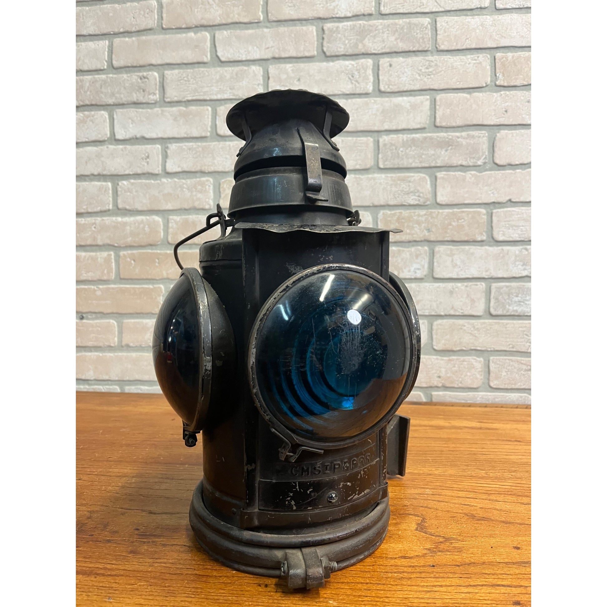 Original Handlan Signal Lantern CM&SP Chicago Milwaukee & St. Paul 4-Way Switch