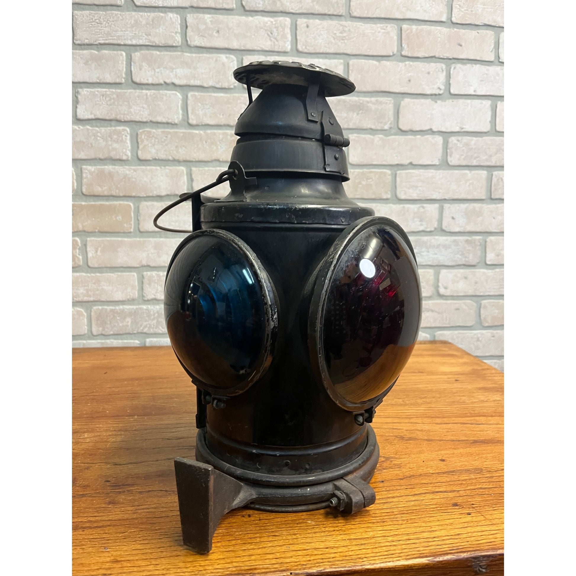 Original Handlan Signal Lantern CM&SP Chicago Milwaukee & St. Paul 4-Way Switch