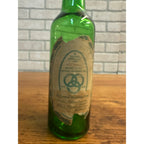 Vintage 1950s Christmas Greetings Ballantine Beer 12oz Bottle Label Green