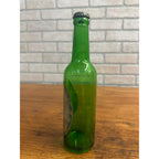 Vintage 1950s Christmas Greetings Ballantine Beer 12oz Bottle Label Green