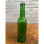Vintage 1950s Christmas Greetings Ballantine Beer 12oz Bottle Label Green