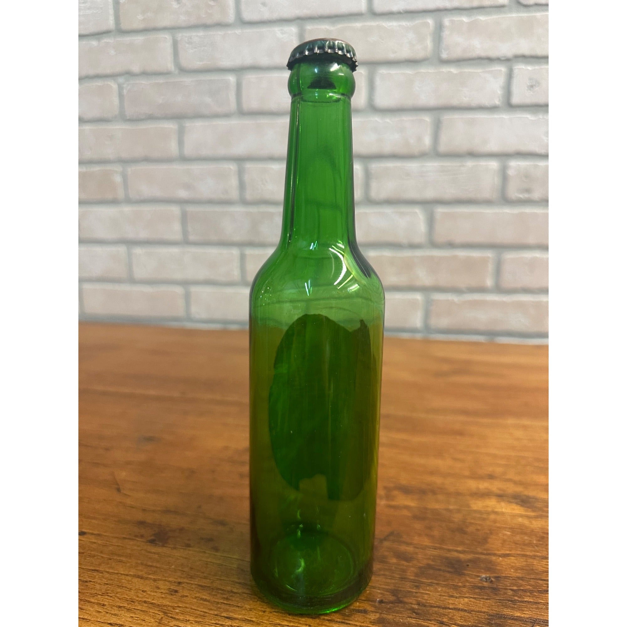 Vintage 1950s Christmas Greetings Ballantine Beer 12oz Bottle Label Green
