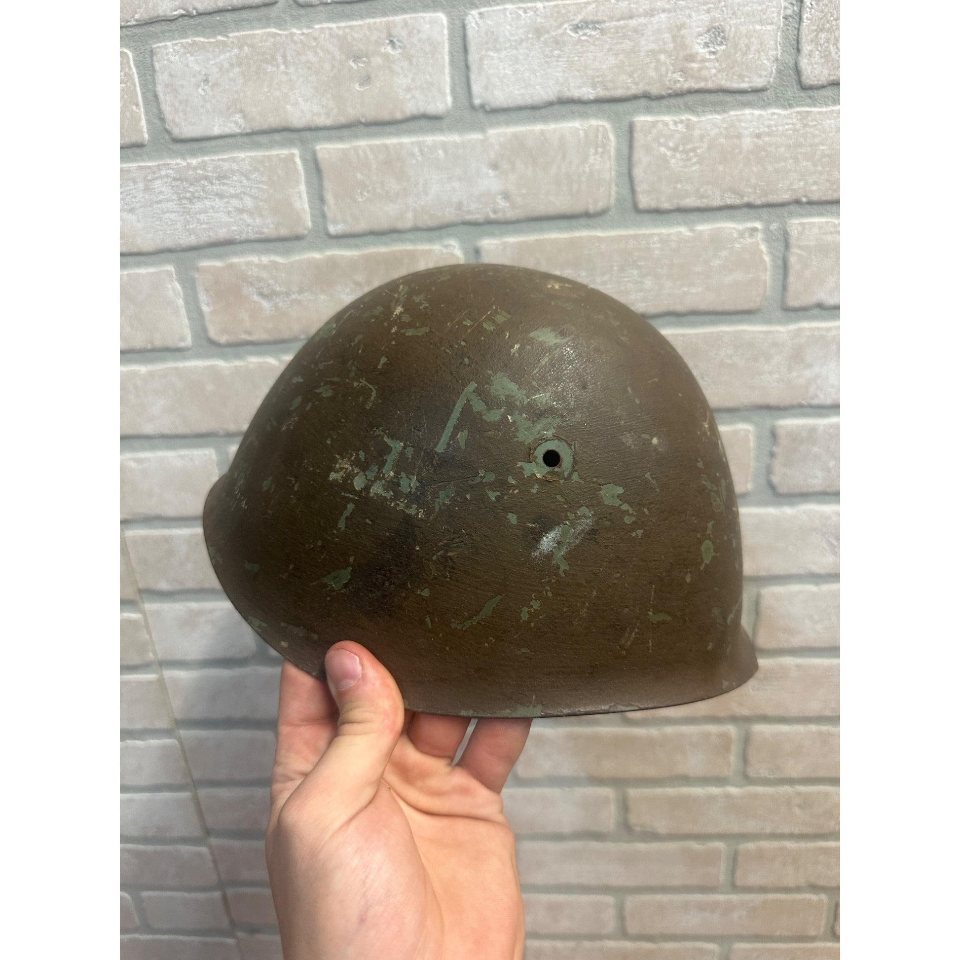 Original WWII Italian Italy M33 Military Army Combat Helmet - NO Liner