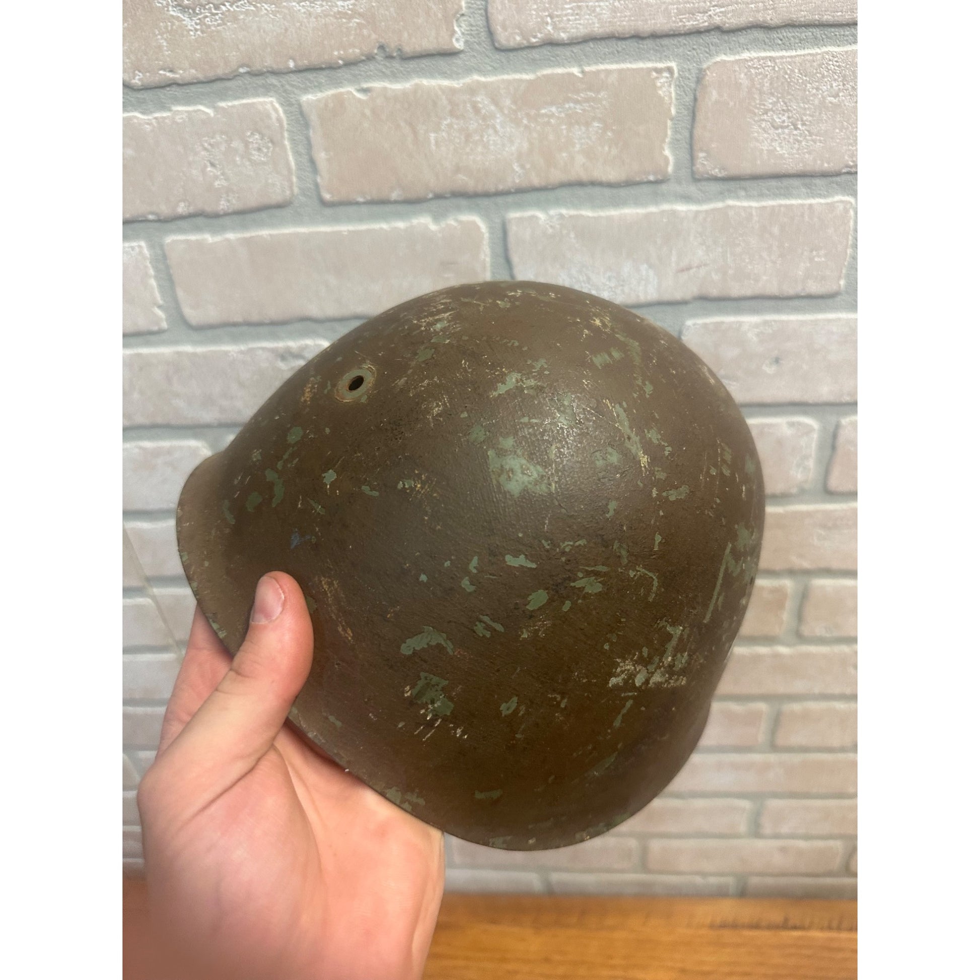 Original WWII Italian Italy M33 Military Army Combat Helmet - NO Liner
