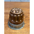 Antique Primitive Copper & Tin Jello Dessert Food Mold Farmhouse Decor 3"