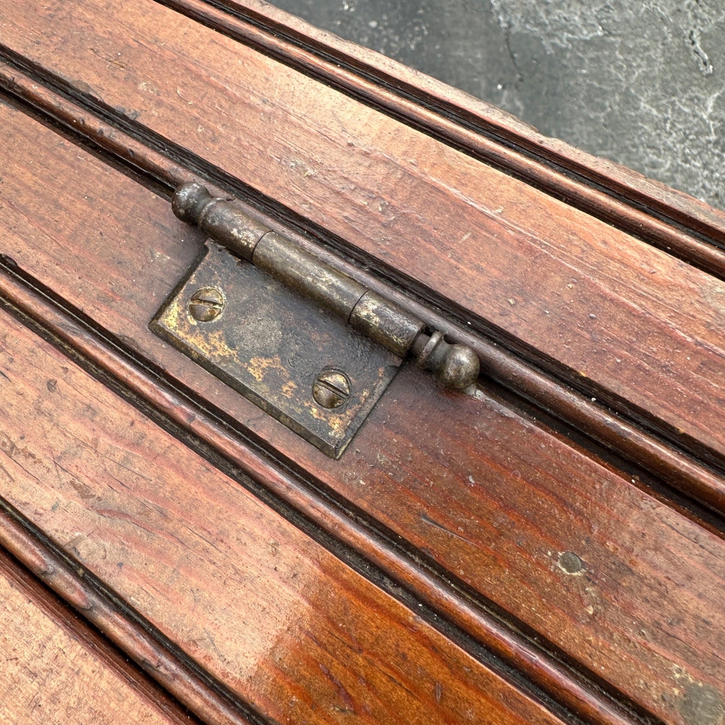 Antique Oak Wooden Primitive General Store Bulk Storage Bin Box