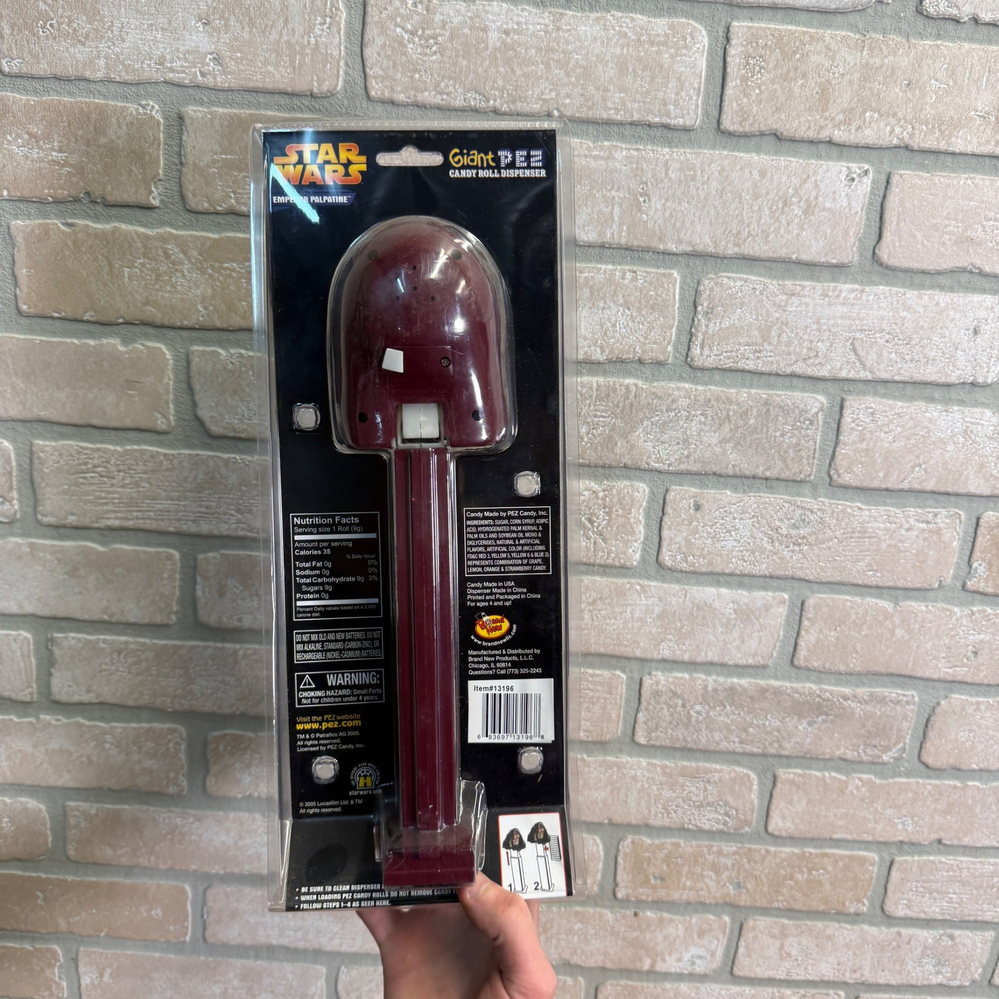 Star Wars Giant Pez Candy Dispenser Emperor Palpatine Collectible