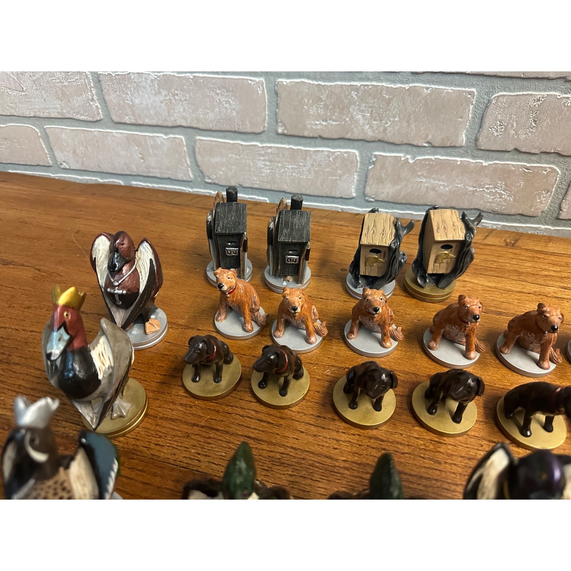Ducks Unlimited Dogs & Ducks Chess Set & Board Complete 2004/2005 Loon Lake