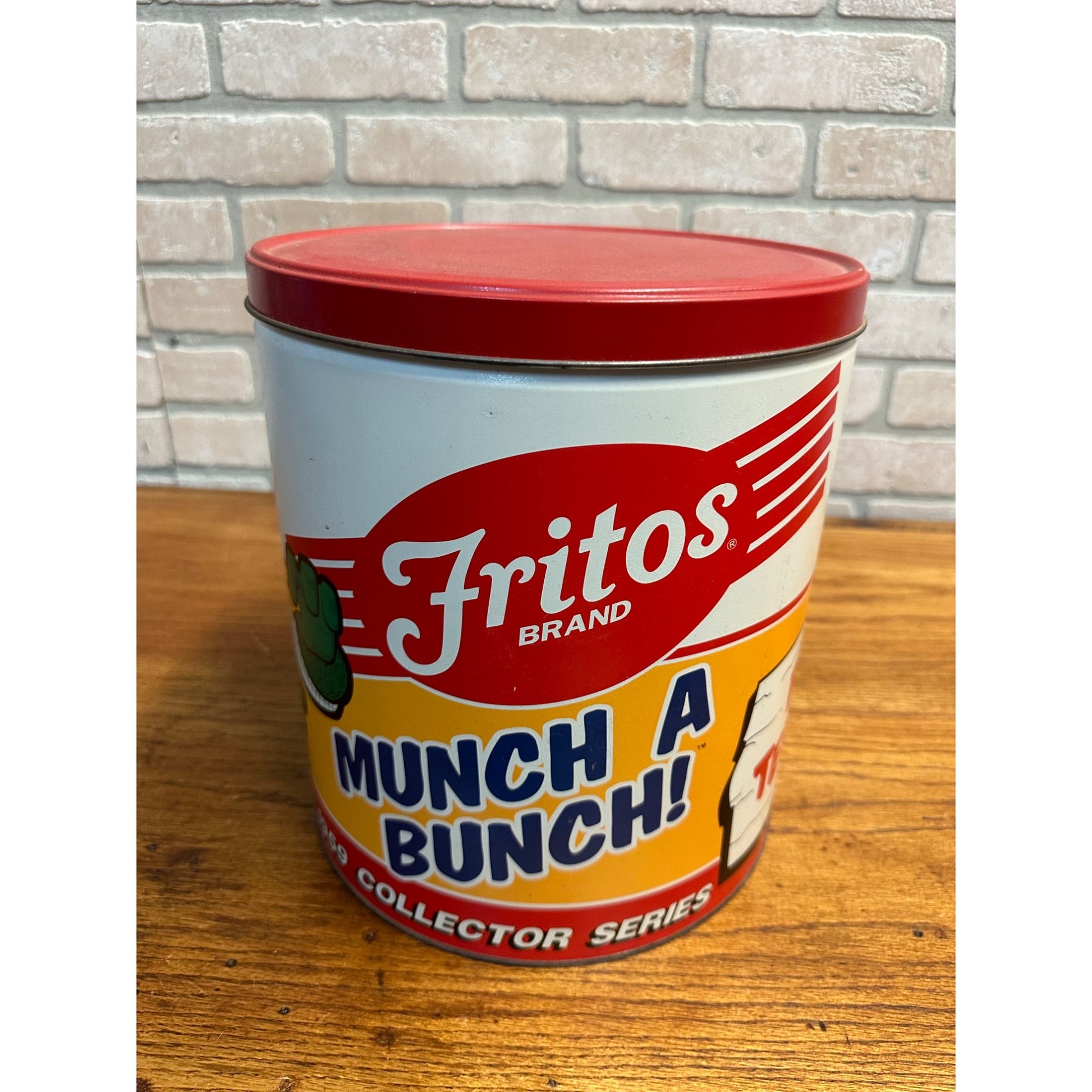 Fritos Corn Chips Kid Munch a Bunch 1953-1959 Collectors Tin 11" ”Vintage 1993