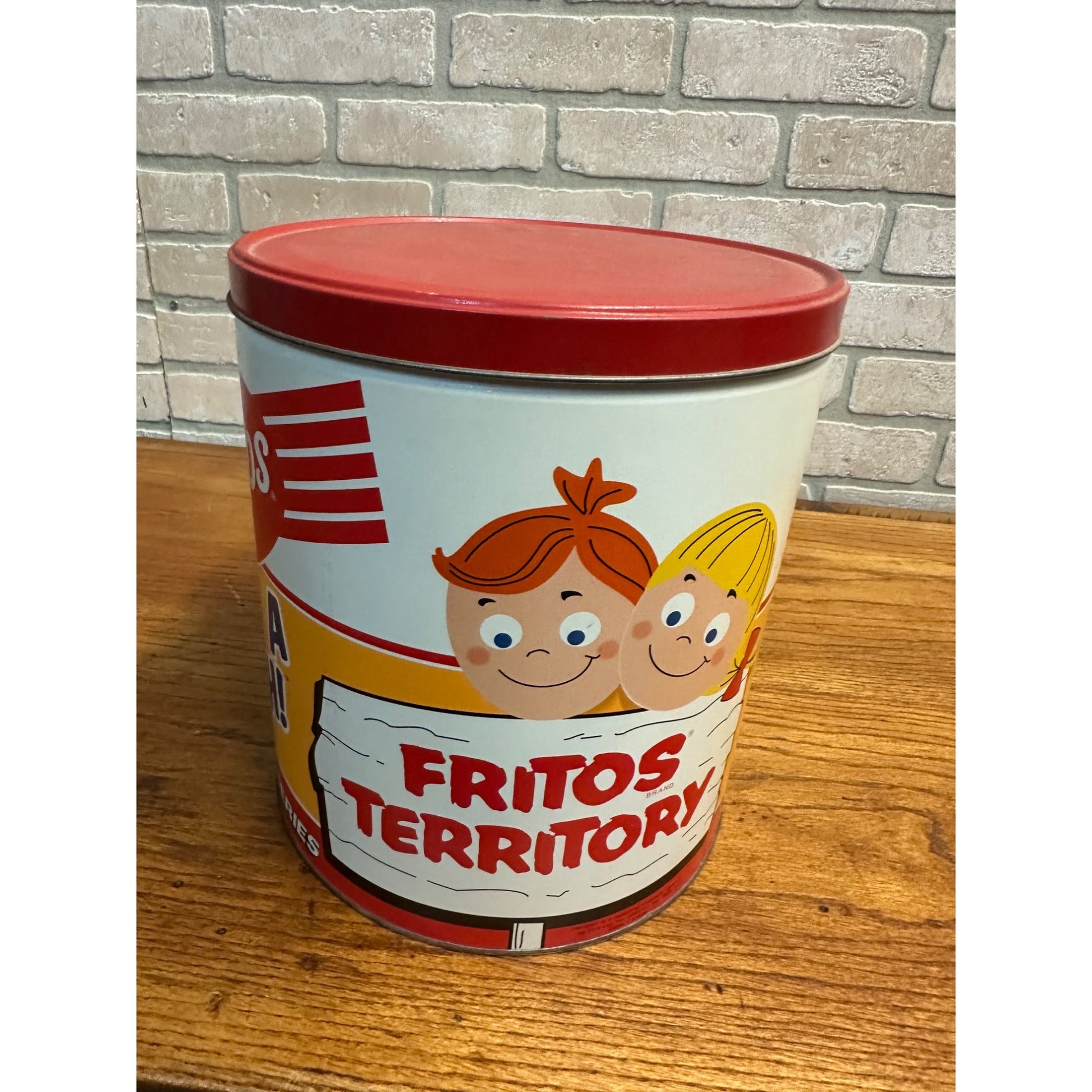 Fritos Corn Chips Kid Munch a Bunch 1953-1959 Collectors Tin 11" ”Vintage 1993