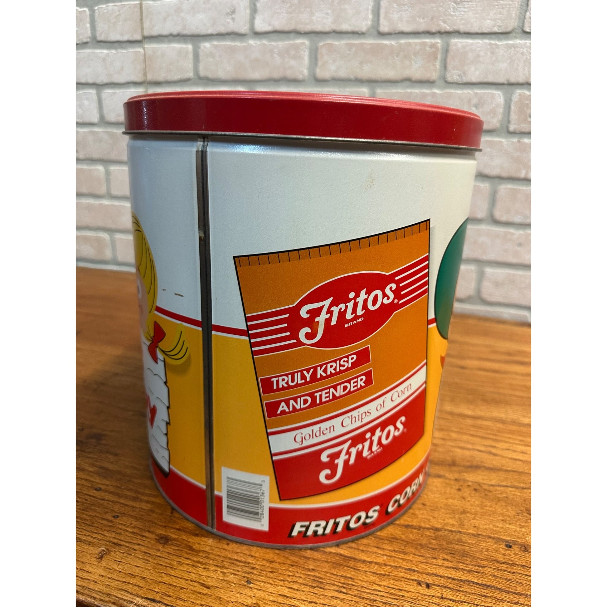 Fritos Corn Chips Kid Munch a Bunch 1953-1959 Collectors Tin 11" ”Vintage 1993