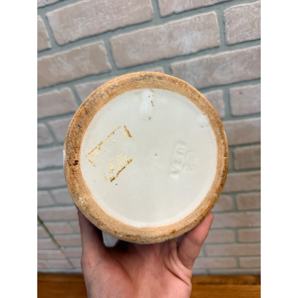 Antique Advertising Lambrecht Butter Crock Milwaukee Chicago Dairy Stoneware