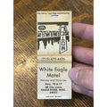 Vintage Matchbook Advertising - White Eagle Motel - Eagle River, Wis.