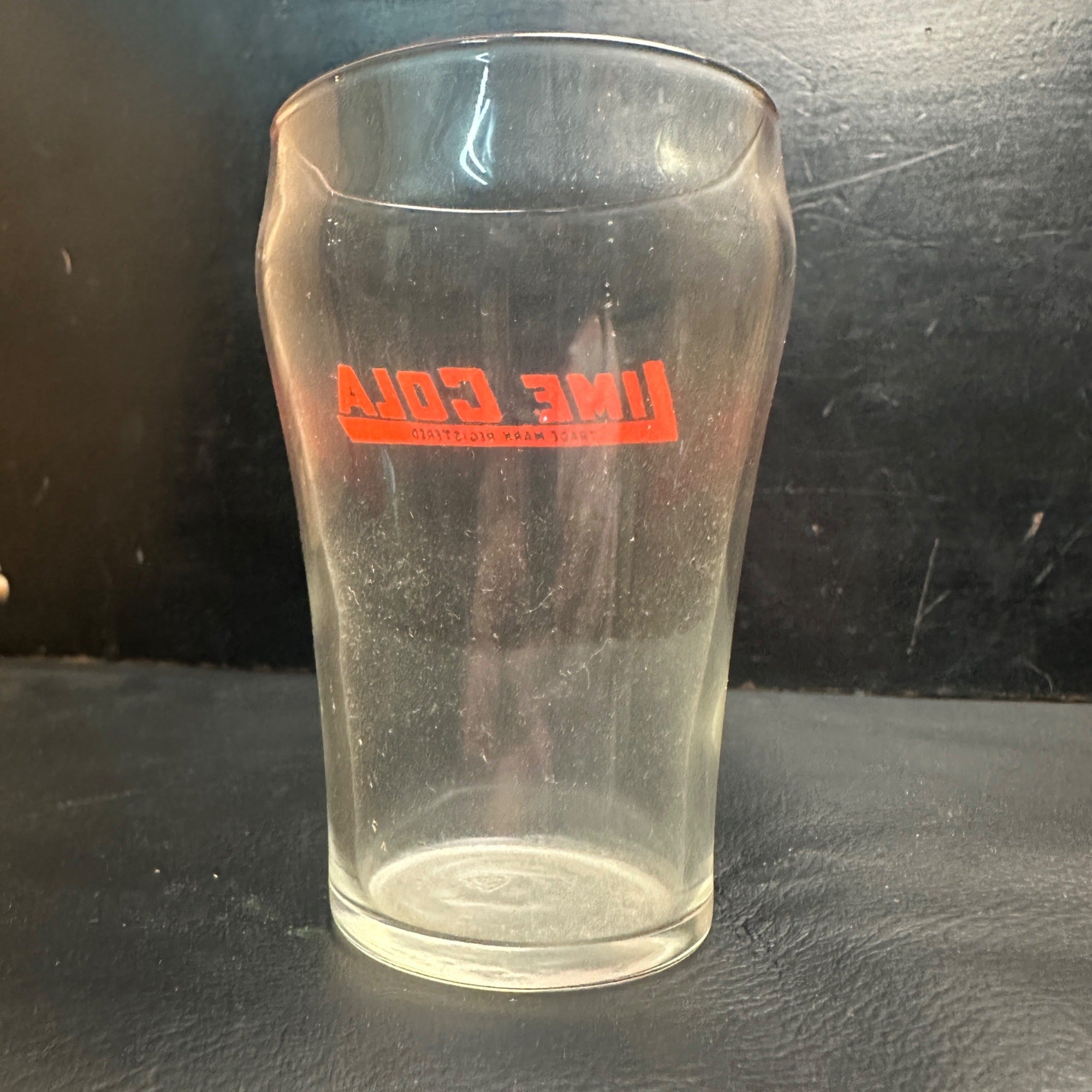 Lime Cola Soda Fountain Vintage 1940s Acl Drinking Glass Tumbler