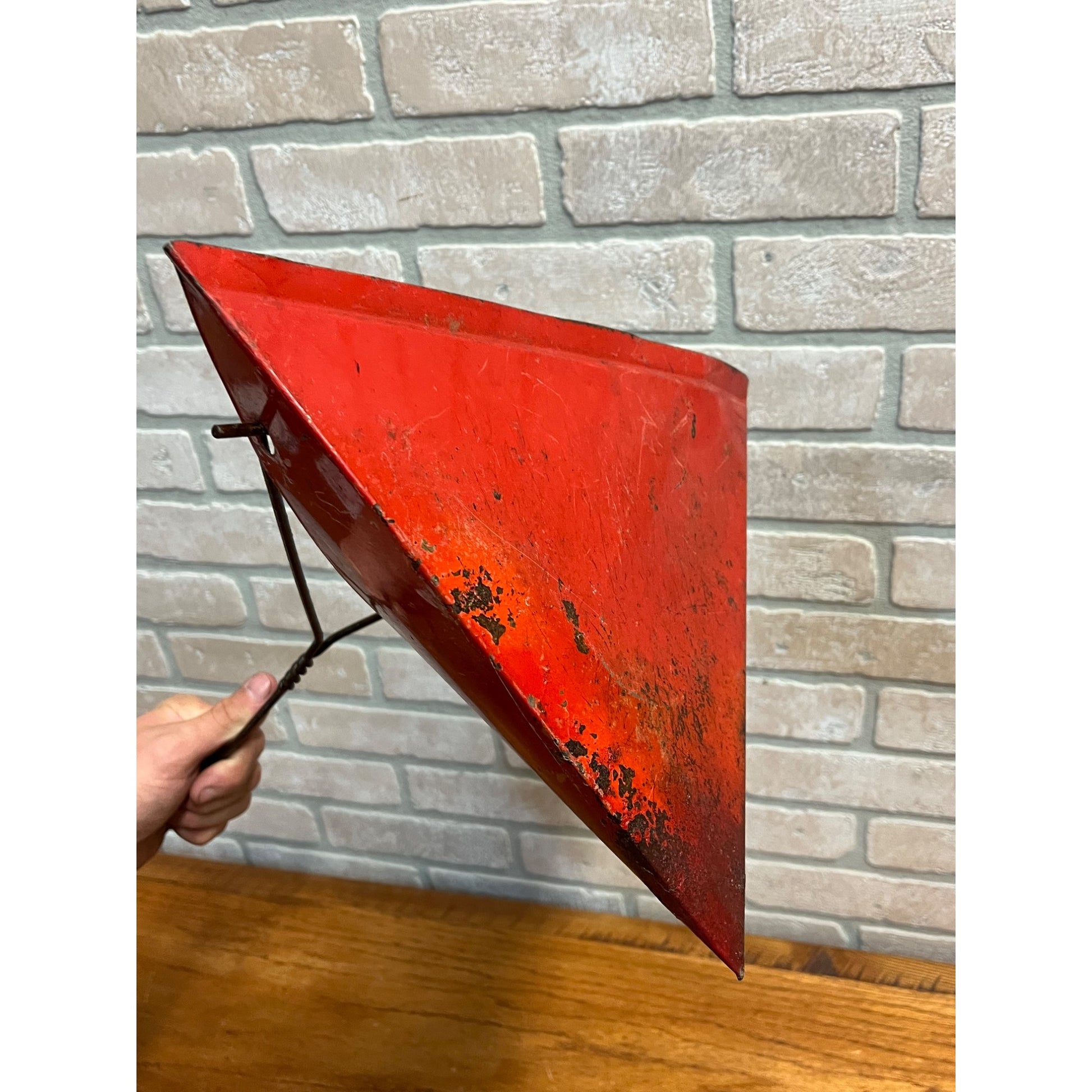 Vintage Bauer Bros Advertising General Store Dust Pan Campbellsport Wis