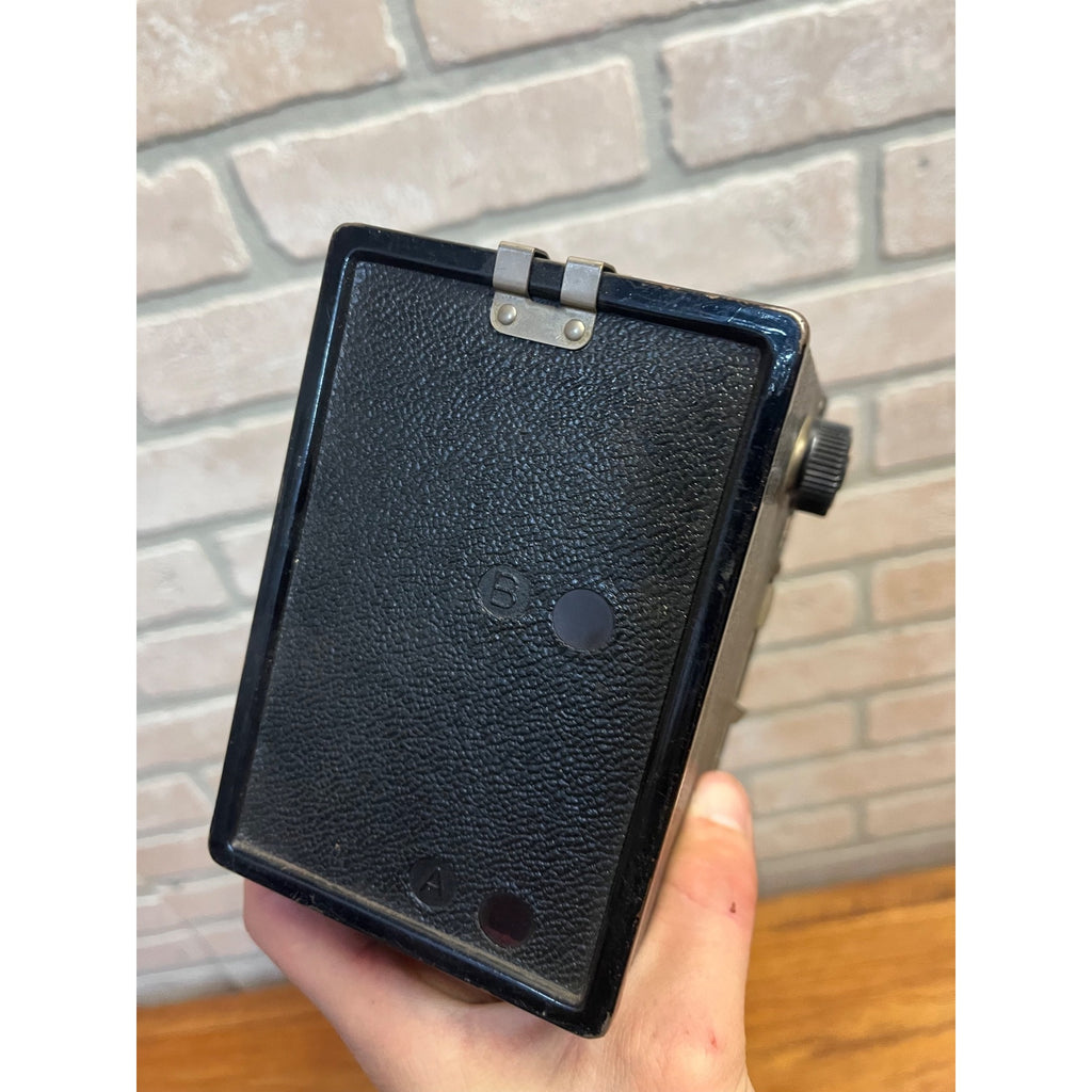 Antique 1920s Agfa Ansco D-6 Cadet Black Box Film Camera - Untested