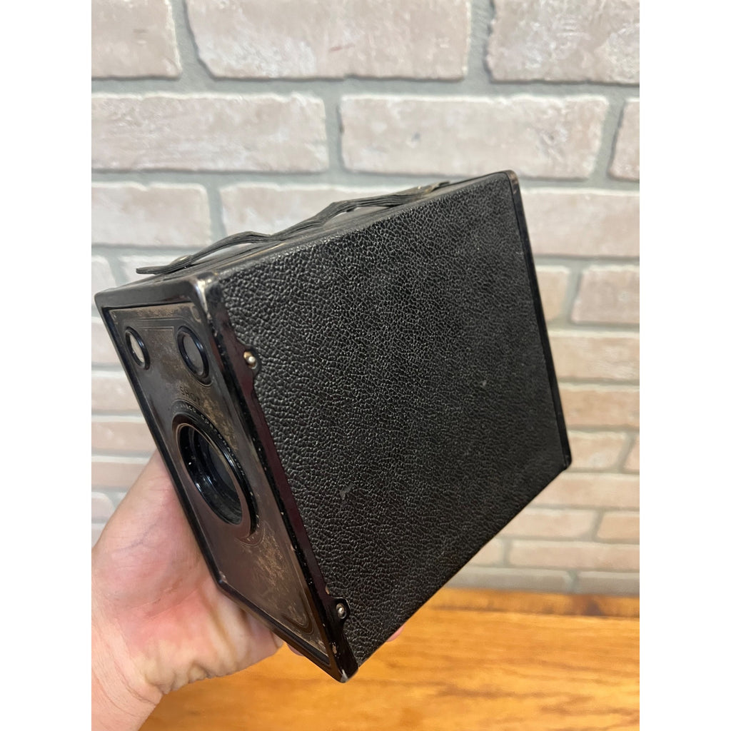 Antique 1920s Agfa Ansco D-6 Cadet Black Box Film Camera - Untested