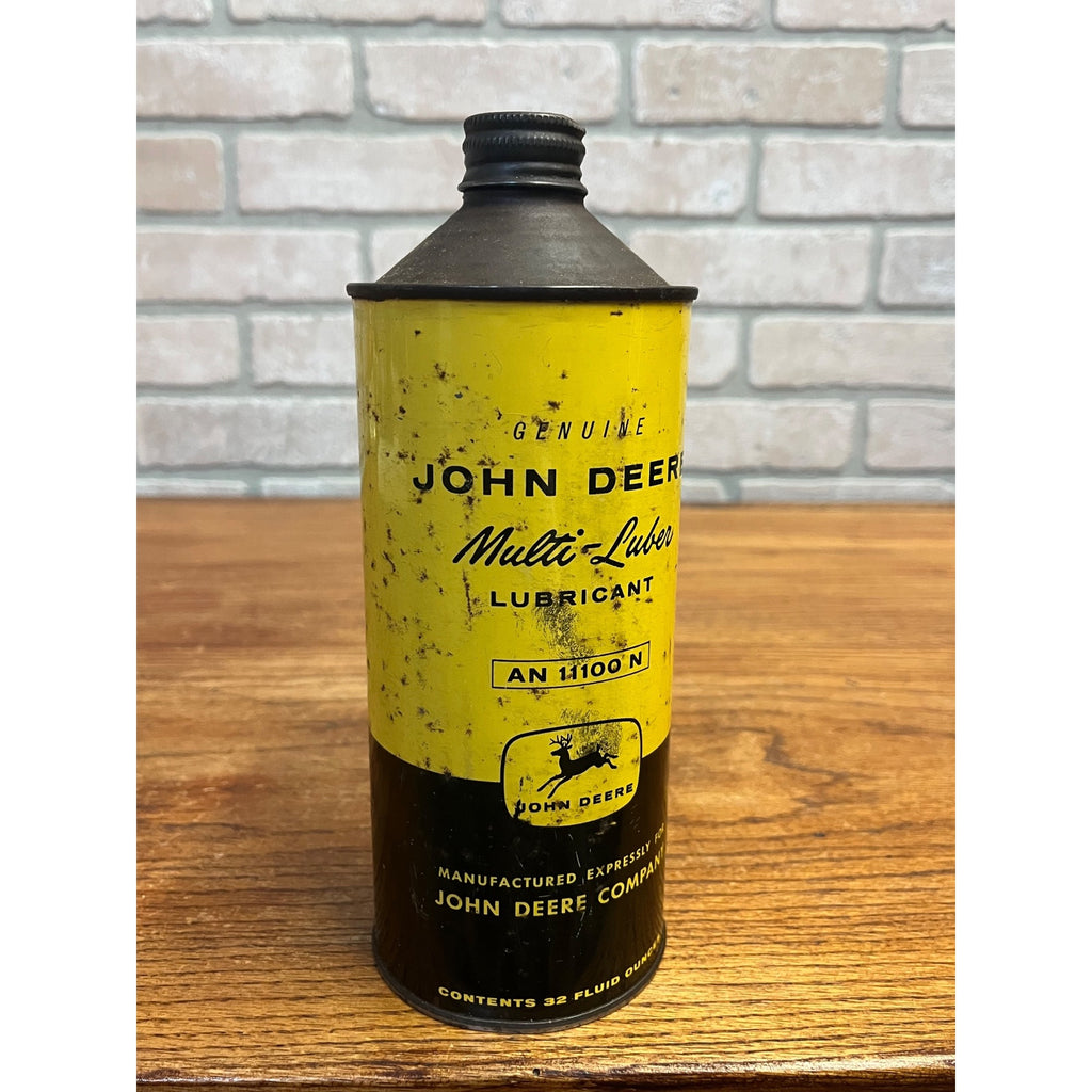 Vintage Genuine John Deere Multi-luber AN 11100 N Lubricant Quart Can
