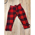 Vintage Size 36 Woolrich Red Buffalo Plaid Wool Flannel Hunting Pants Fall Winter Distressed