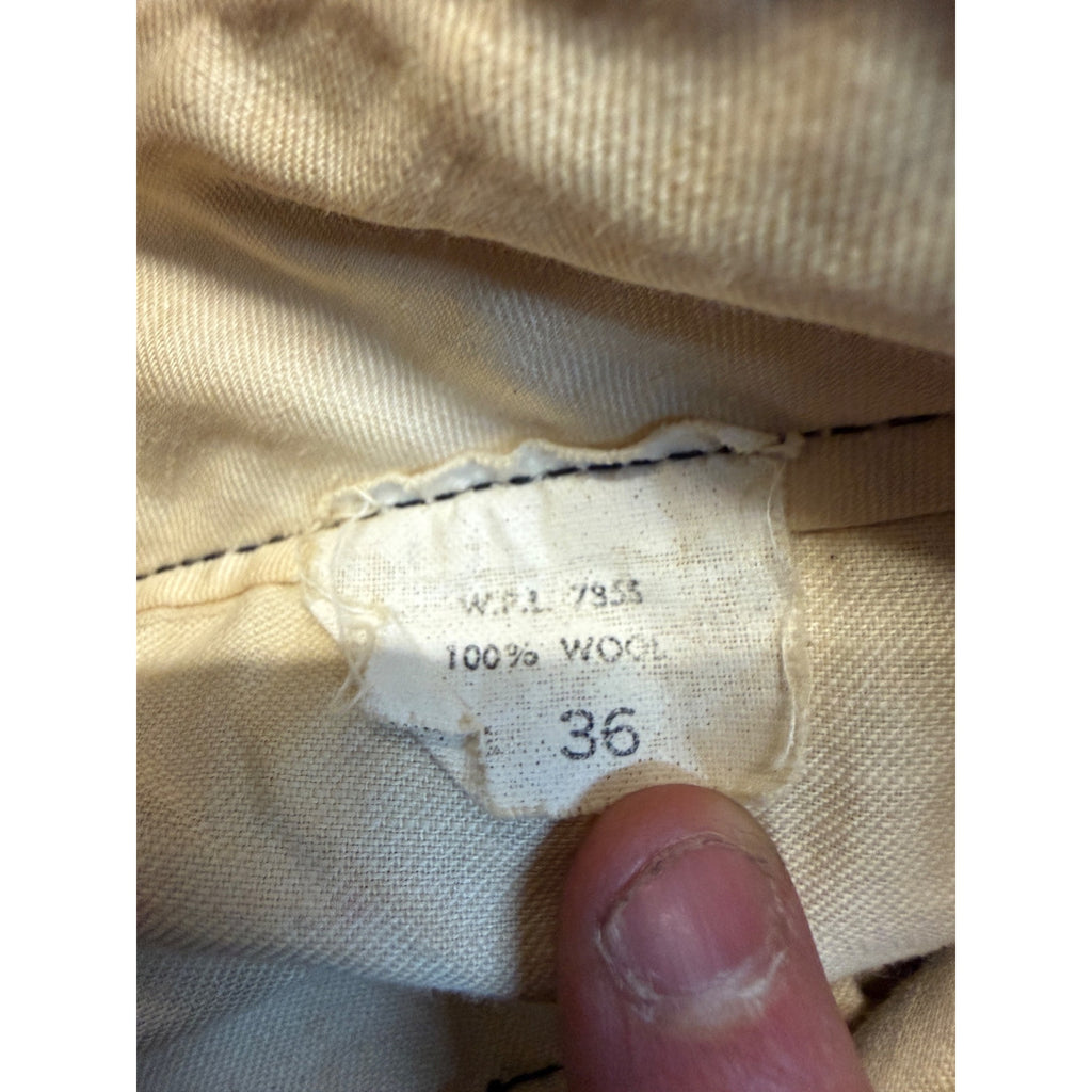 Vintage Size 36 Woolrich Red Buffalo Plaid Wool Flannel Hunting Pants Fall Winter Distressed