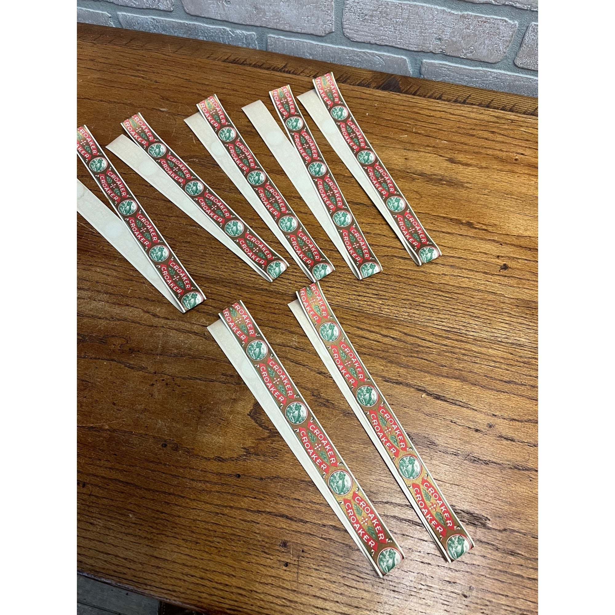 Vintage 1900s Croaker Frog Toad Advertising Cigar Box Bands Labels Lot 7pcs
