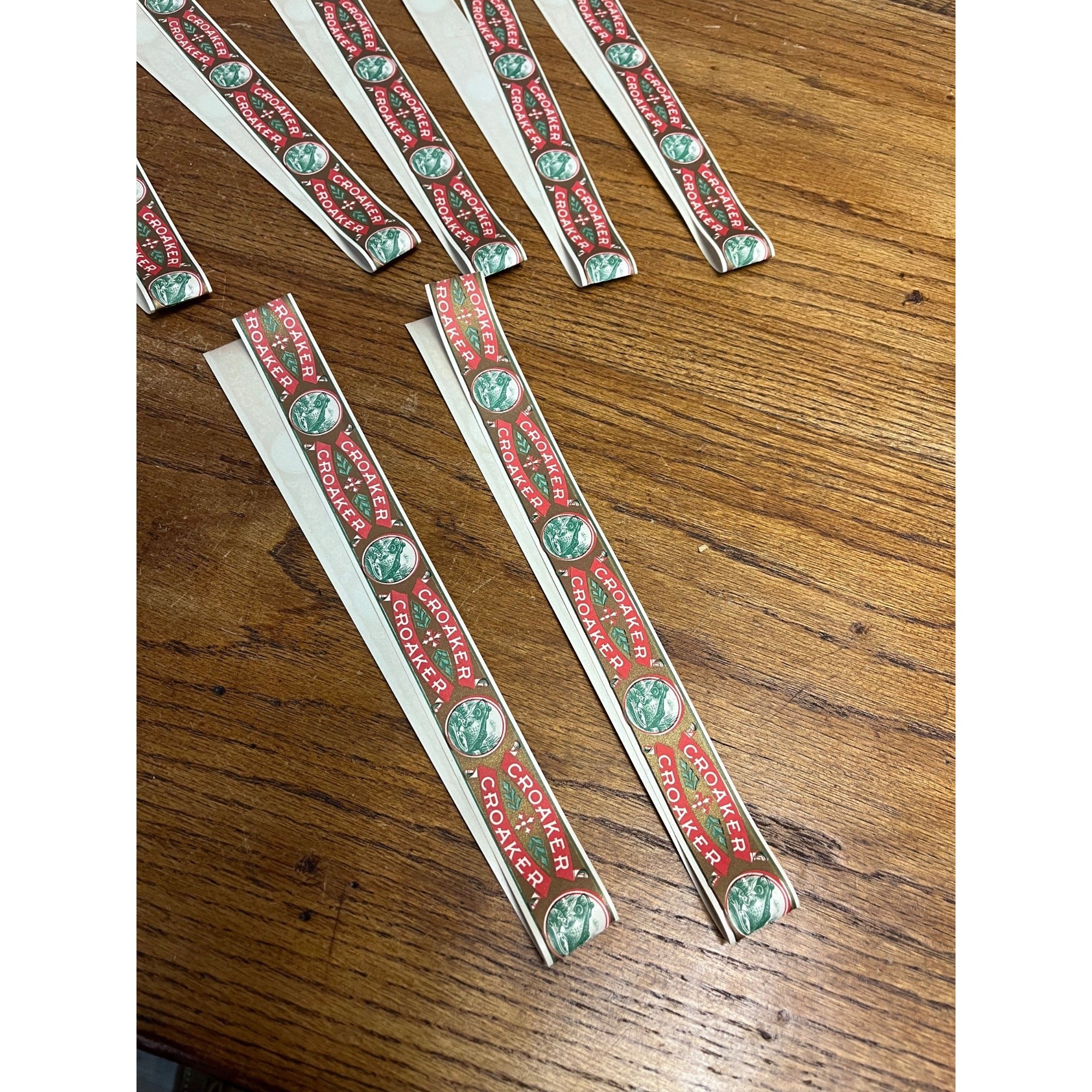 Vintage 1900s Croaker Frog Toad Advertising Cigar Box Bands Labels Lot 7pcs