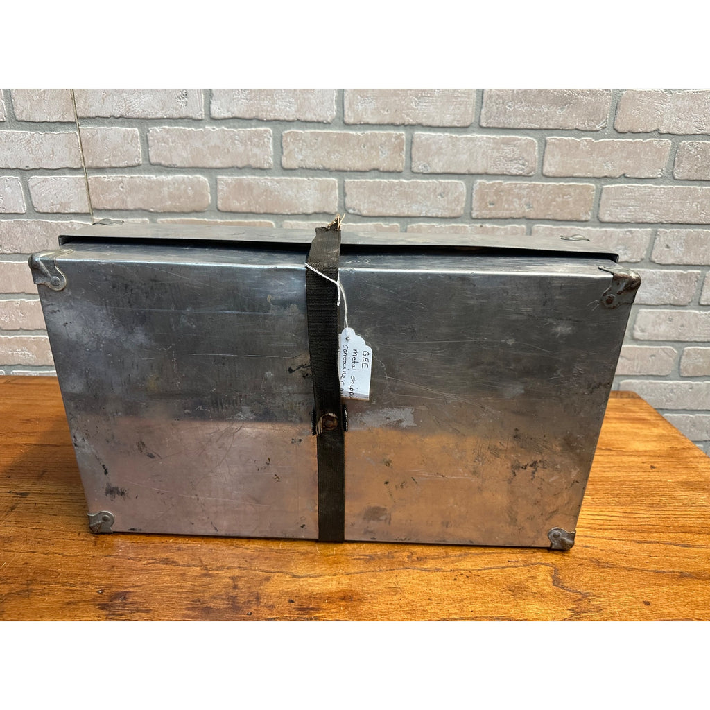 Vintage Aluminum WWII Rough Rider Laundry Shipping Postal Mailing Container