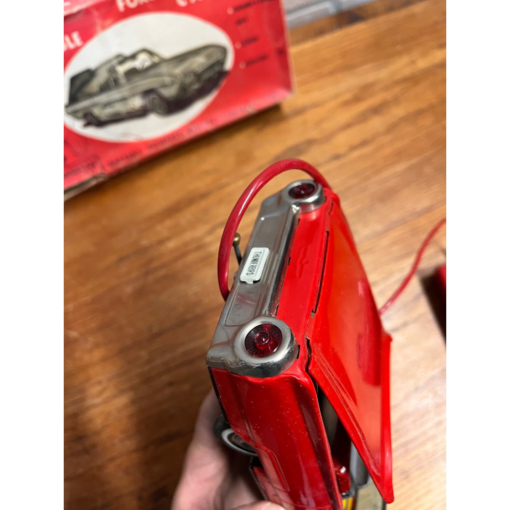 Vintage Cragstan Toy Ford Thunderbird Convertible With Retractable Top Battery-Powered Remote Control Car NGS Japan