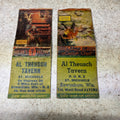 (2) Al Theusch Tavern St Michaels Kewaskum Wis.  Advertising Matchbooks