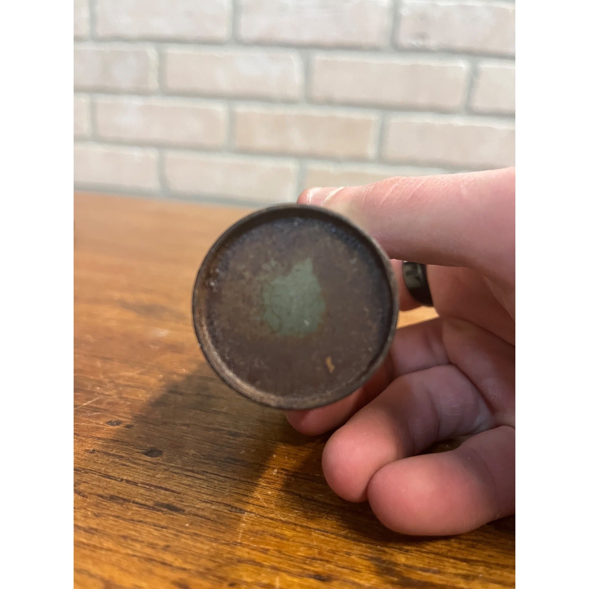 Vintage Durkee's Cream of Tartar ROUND Spice Tin Kitchen Decor