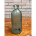 A. Engel & Son Embossed Aqua Soda Hutchinson Bottle Blob Fond du Lac Wis WI