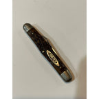 Vintage Pocket Knife Robeson Pocketeze 623501 2 Blade Brown USA Good Snap