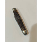 Vintage Pocket Knife Robeson Pocketeze 623501 2 Blade Brown USA Good Snap