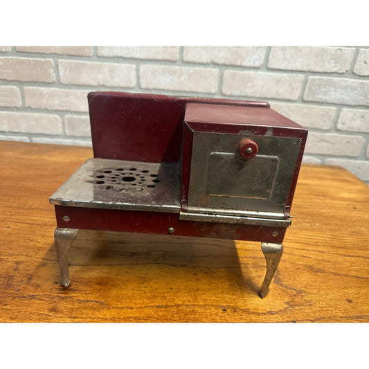 Vintage 1930s Child's Play Kitchen Oven Range Stove Metal Electric w/ Cord