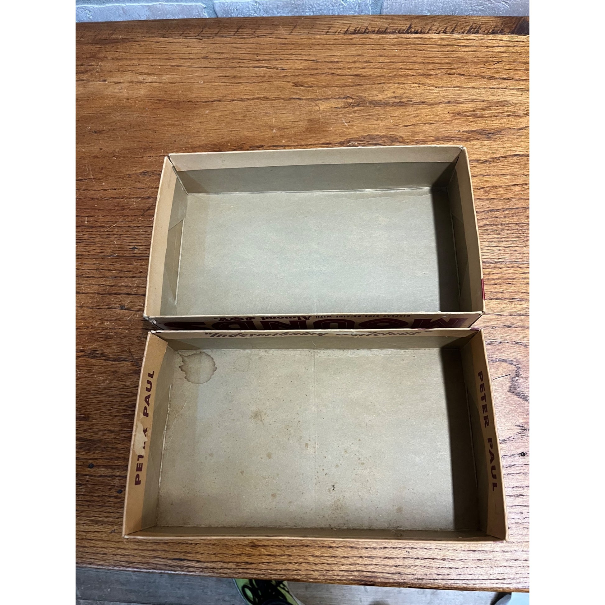 Vintage 1950s Peter Paul Mounds Candy Bar Store Display Box Advertising