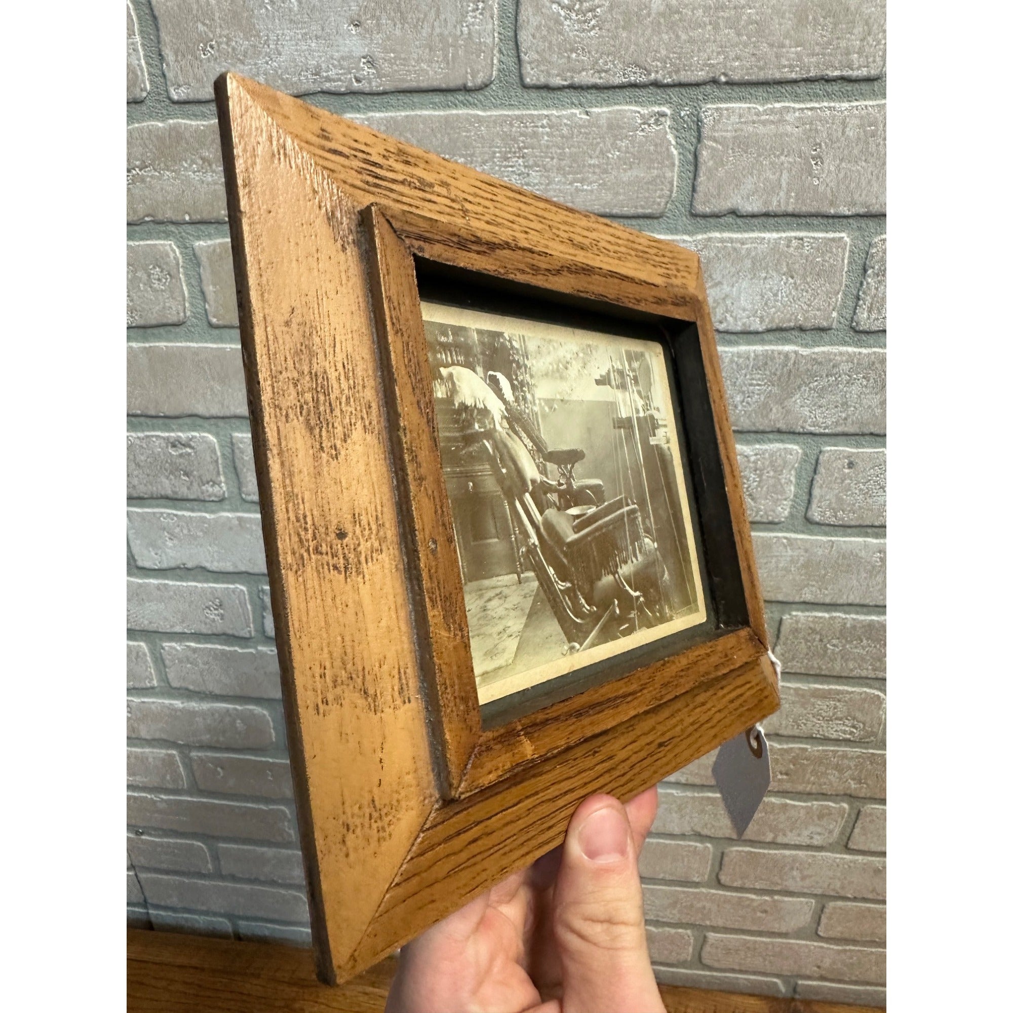 Vintage Early 1900s Cabinet Photo Dentist Chairs Dental Office Framed