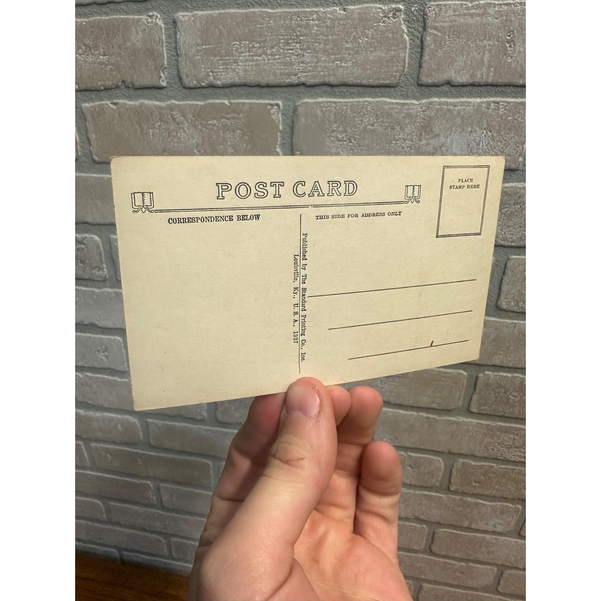 Louisville Ky Floating Oil Tanks l & N Railroad Building 1937 Flood Postcard