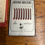 Vintage Tom Thumb Adding Machine Mechanical Calculator Complete Made in USA