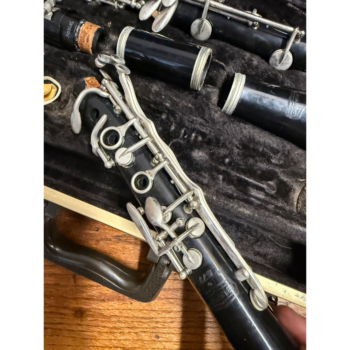 Vintage Selmer Bundy 577 Resonite Bb Clarinet w/ Hard Case For Parts Repair